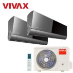 Aer Conditionat MULTISPLIT VIVAX ACP-18COFM50AERI / 2x ACP-09CH25AEVI GREY MIRROR Dublu Split Inverter - imagine 5