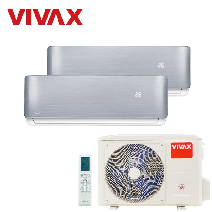 Aer Conditionat MULTISPLIT VIVAX ACP-18COFM50AERI / 2x ACP-09CH25AERI SILVER Dublu Split Inverter - imagine 6