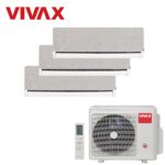 Aer Conditionat MULTISPLIT VIVAX ACP-21COFM60AERI / 3x ACP-09CH25AEHI SILVER Triplu Split Inverter - imagine 2