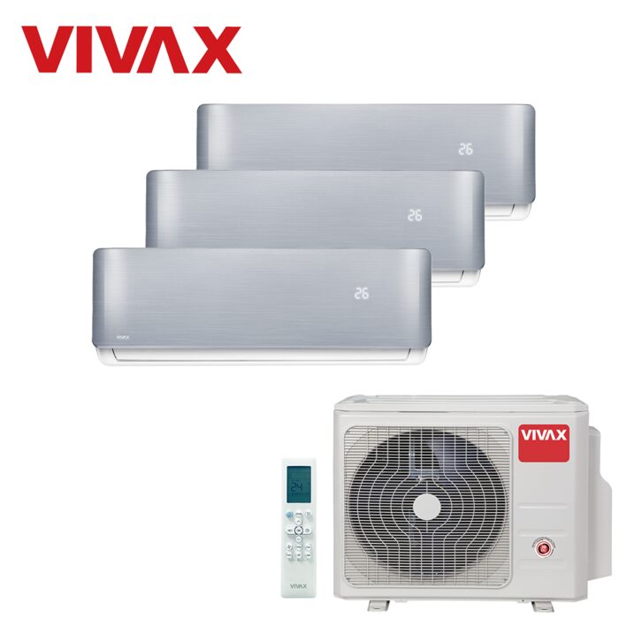 Aer Conditionat MULTISPLIT VIVAX ACP-27COFM79AERI / 3x ACP-09CH25AERI SILVER Triplu Split Inverter - imagine 4