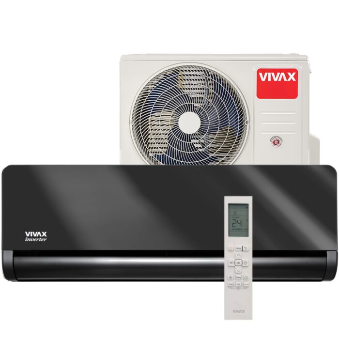 Aer Conditionat VIVAX H+Design ACP-12CH35AEHI+ Gray Mirror Wi-Fi Ready R32 Inverter 12000 BTU/h - imagine 2