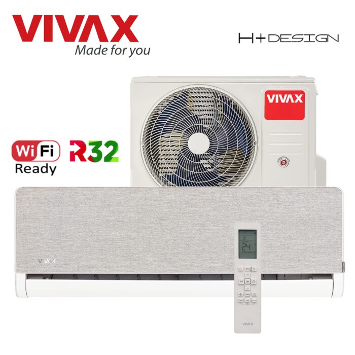 Aer Conditionat VIVAX H+Design ACP-12CH35AEHI+ Silver Wi-Fi Ready R32 Inverter 12000 BTU/h - imagine 3