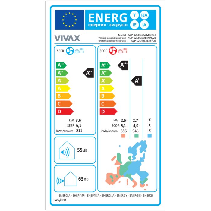 Aer Conditionat VIVAX M-Design ACP-12CH35AEMI Wi-Fi Ready R32 Inverter 12000 BTU/h - imagine 7