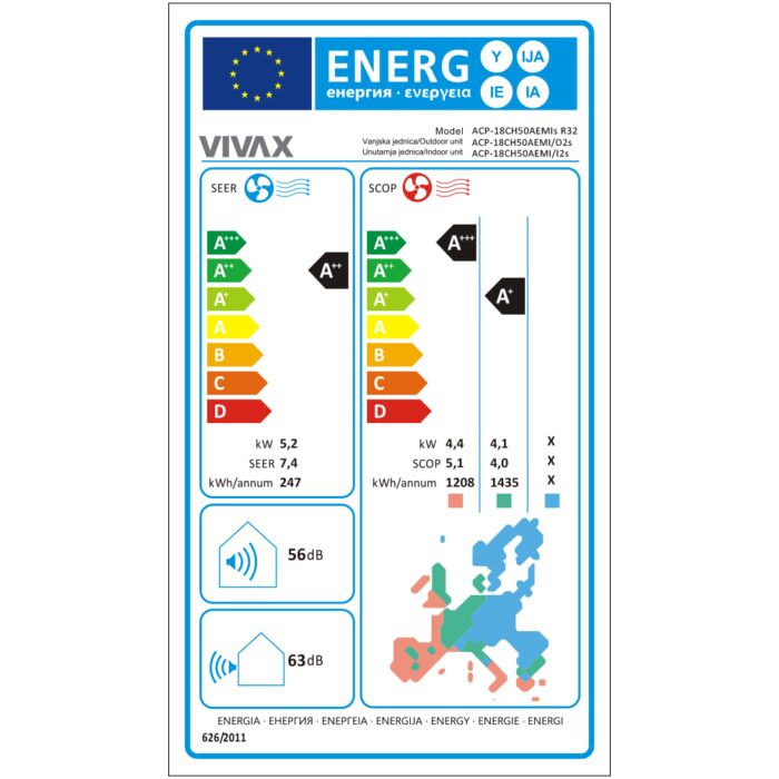 Aer Conditionat VIVAX M-Design ACP-18CH50AEMI Wi-Fi Ready R32 Inverter 18000 BTU/h - imagine 7